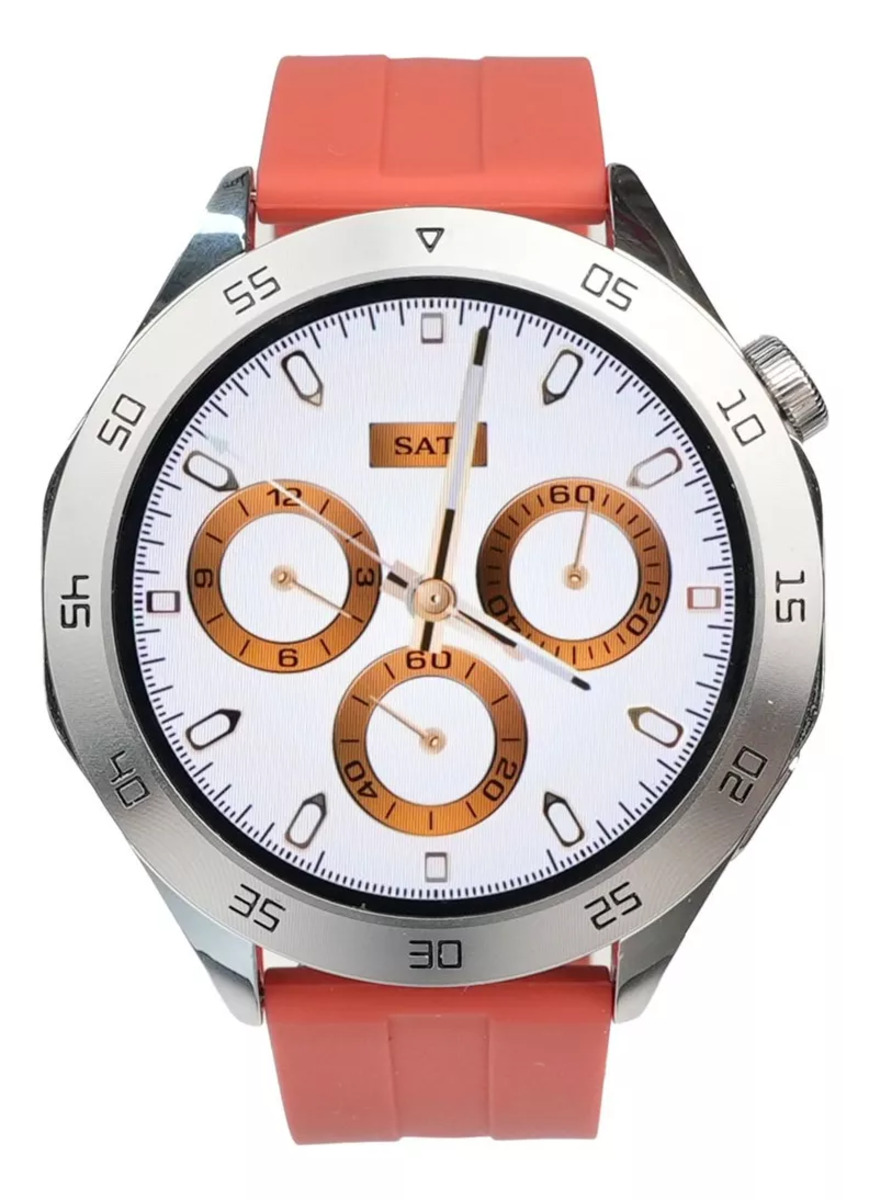 Reloj Inteligente Smartwatch Fralugio Ht04 Oled 1gb Rom Nfc Naranja