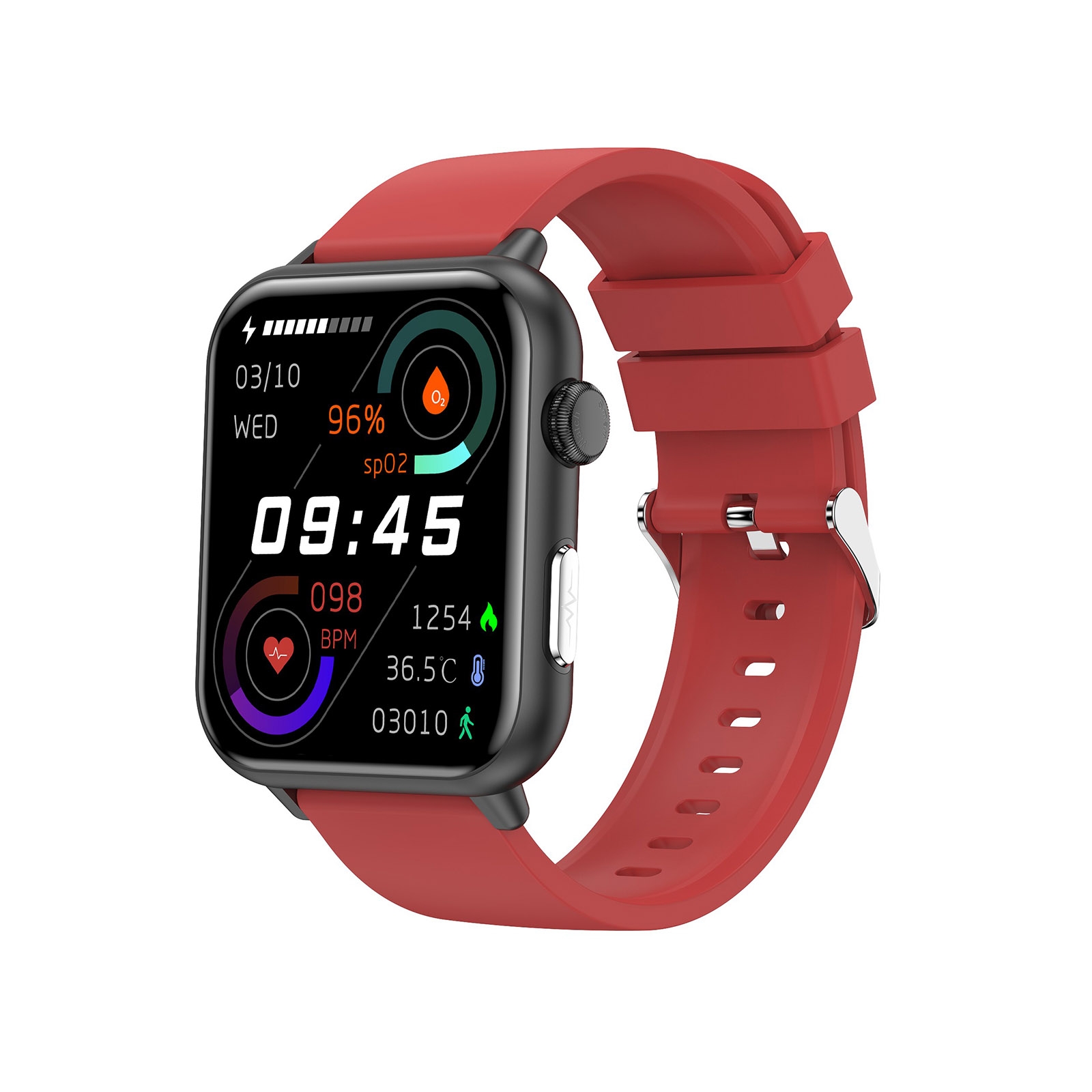 Foto 2 pulgar | Pantalla Hd Del Smart Watch E 200 De 1,72'' Con Ecg Y Oxígeno En Sangre, Color Rojo - Venta Internacional.