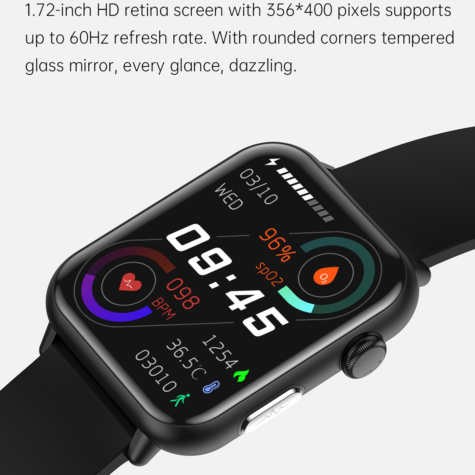 Foto 5 pulgar | Pantalla Hd Del Smart Watch E 200 De 1,72'' Con Ecg Y Oxígeno En Sangre, Color Rojo - Venta Internacional.