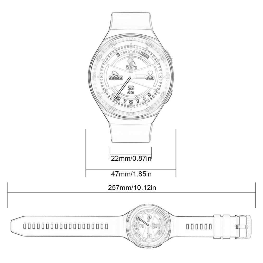 Foto 3 | Reloj Inteligente Mt3 8g Con Pantalla Táctil Completa De Llamada Inalámbrica Ip67 - Venta Internacional.