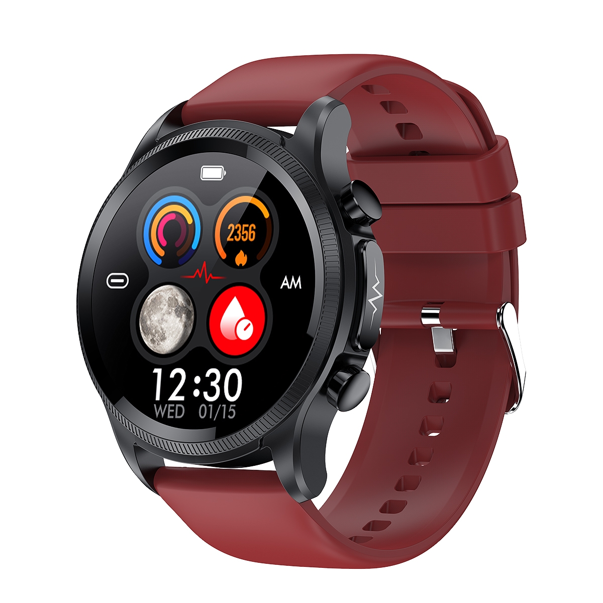Foto 2 pulgar | Smart Watch Hd E 400 Con Correa De Tpu Y Pantalla De 1,39 Pulgadas Con Ecg, Color Rojo - Venta Internacional.