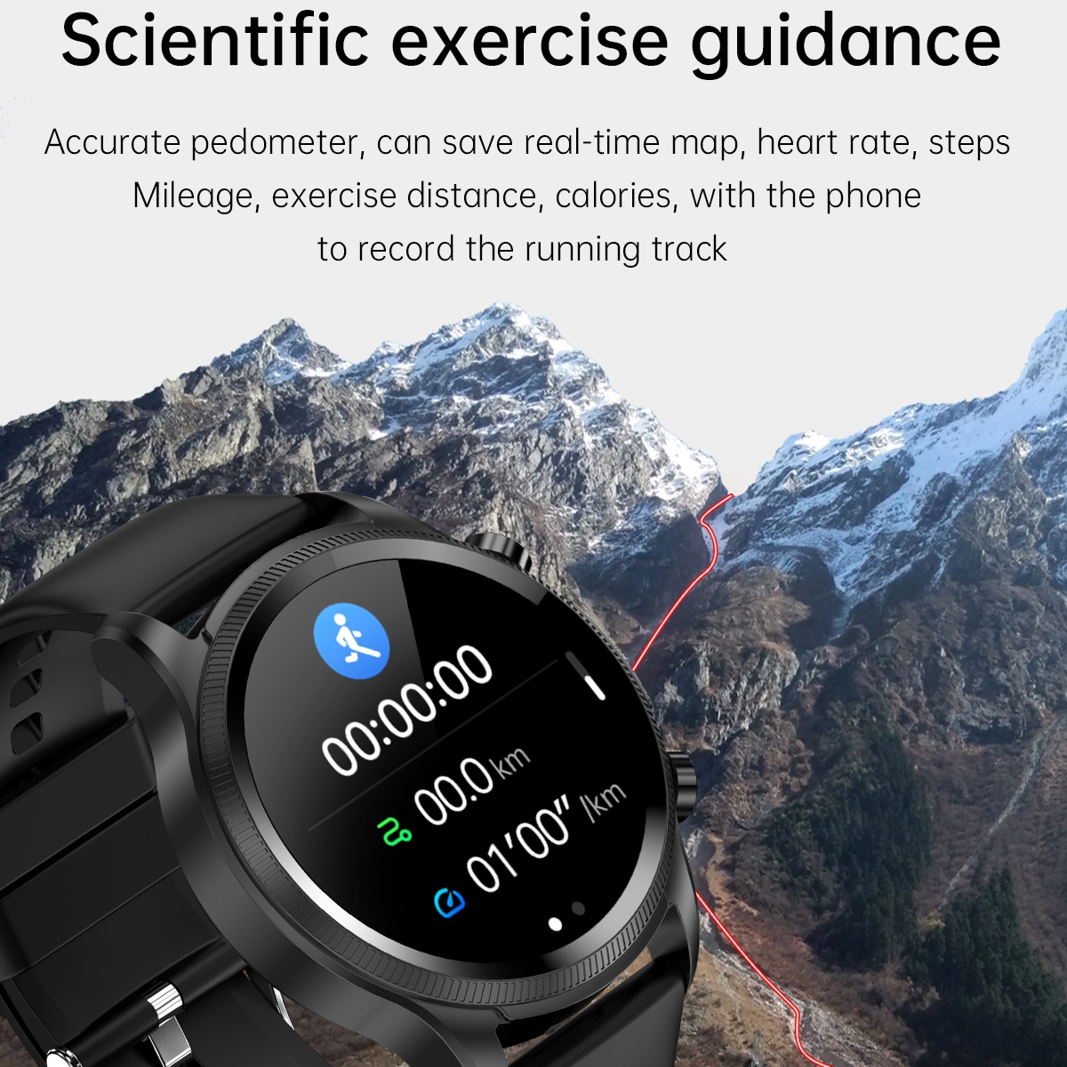 Foto 6 pulgar | Smart Watch Hd E 400 Con Correa De Tpu Y Pantalla De 1,39 Pulgadas Con Ecg, Color Rojo - Venta Internacional.