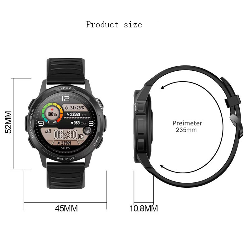Foto 2 pulgar | Reloj Inteligente Deportivo Impermeable Smartwatch Para Hombre Ip68 - Venta Internacional.