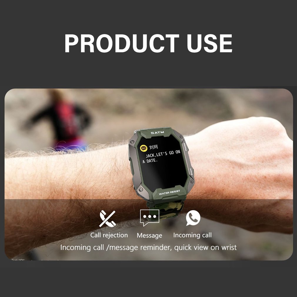 Foto 6 pulgar | Smartwatch Sports Con Pantalla De 1.71 Pulgadas, 5 Atm, Resistente Al Agua Para Hombres - Venta Internacional.
