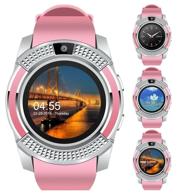 Foto 2 pulgar | Reloj Inteligente V8 Rosa De 1,55 Pulgadas Con Pantalla Lcd Tft Hd, 128 Mb De Ram, 64 Mb De Ro - Venta Internacional.