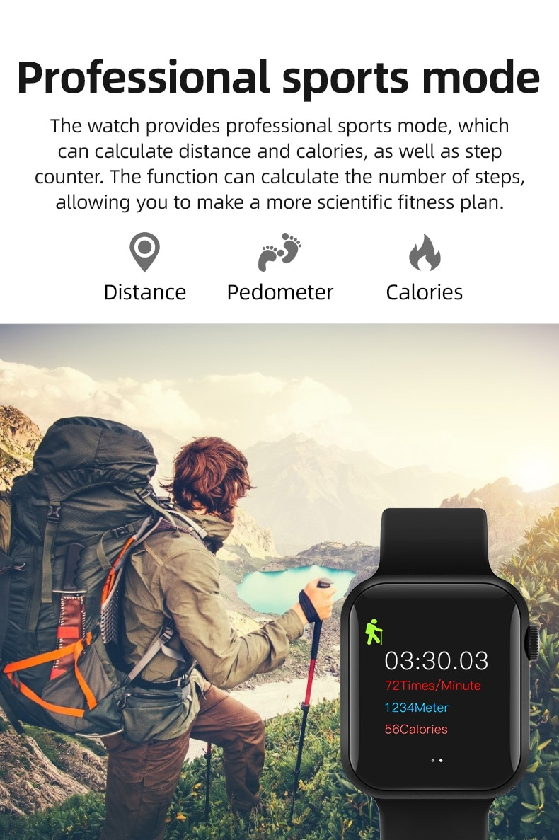 Foto 4 | Reloj Inteligente Con Pantalla Táctil Completa Bluetooth Para Ios Y Android - Venta Internacional.