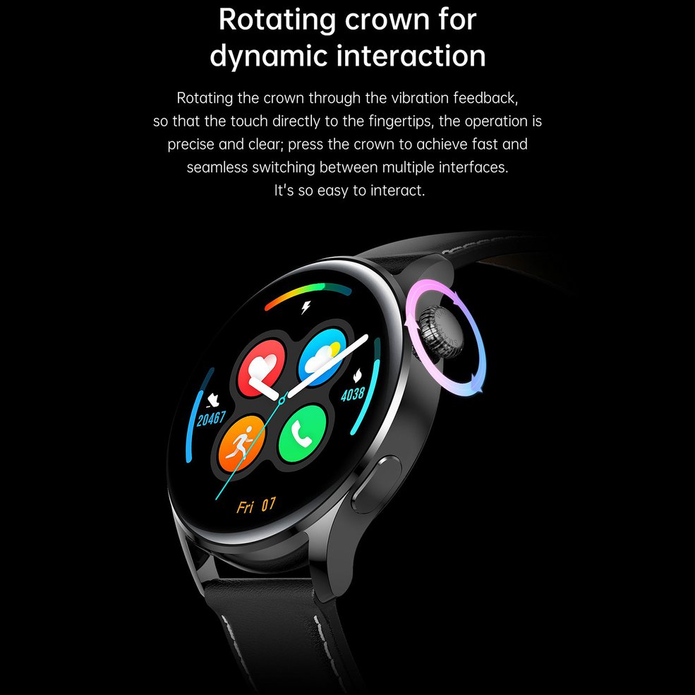Foto 2 | Reloj Inteligente Hk3 Con Corona Giratoria, Llamada Inalámbrica De Alta Definición - Venta Internacional.