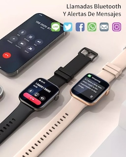 Foto 3 | Reloj Inteligente Smart Watch Medida 3.5 X 4.2cm Unisex