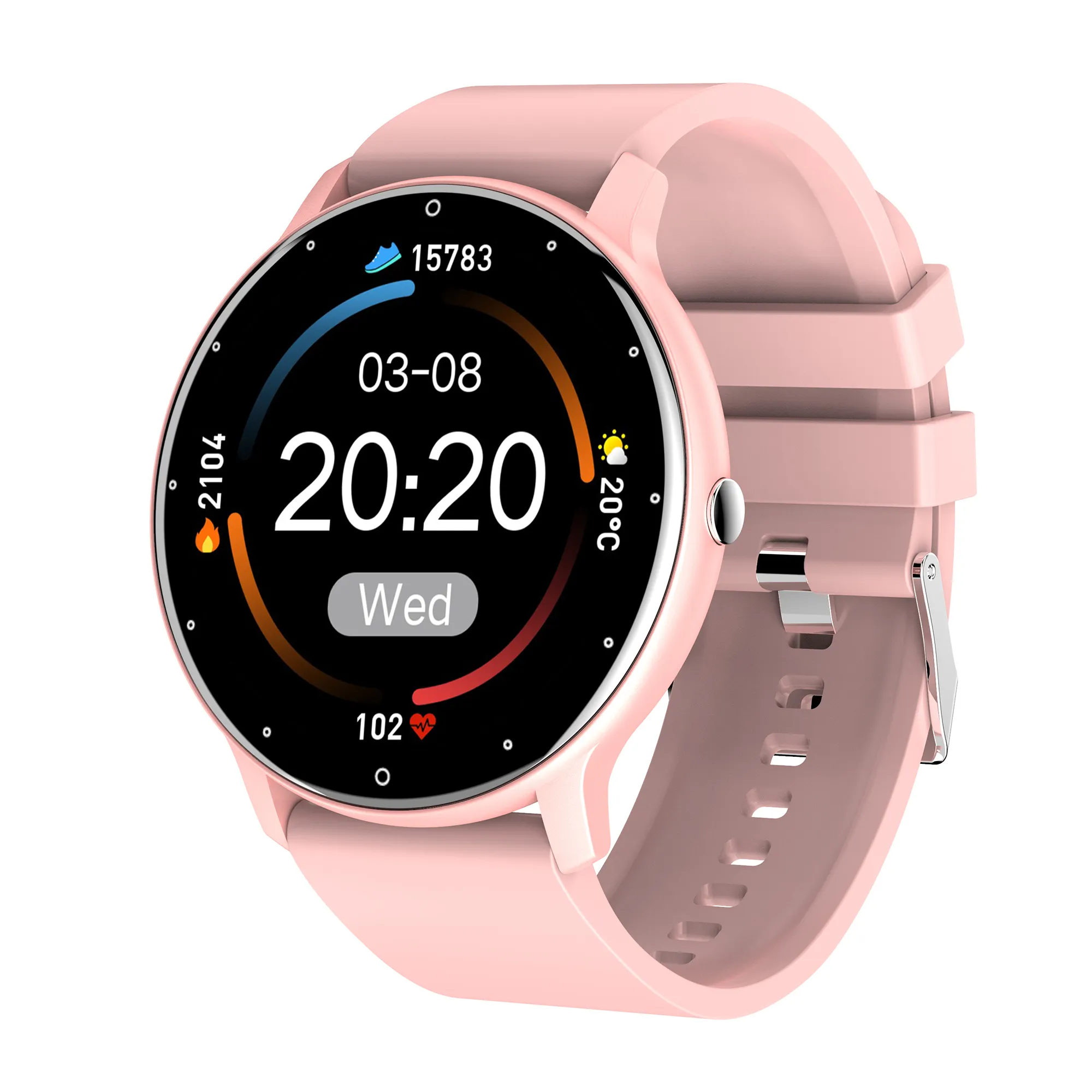 Reloj Inteligente Smart Watch Ligero Bluetooth Unisex Rosa Deportivo