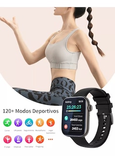 Foto 3 | Reloj Inteligente Smart Watch Medida 3.5 X 4.2cm para Mujer/hombre