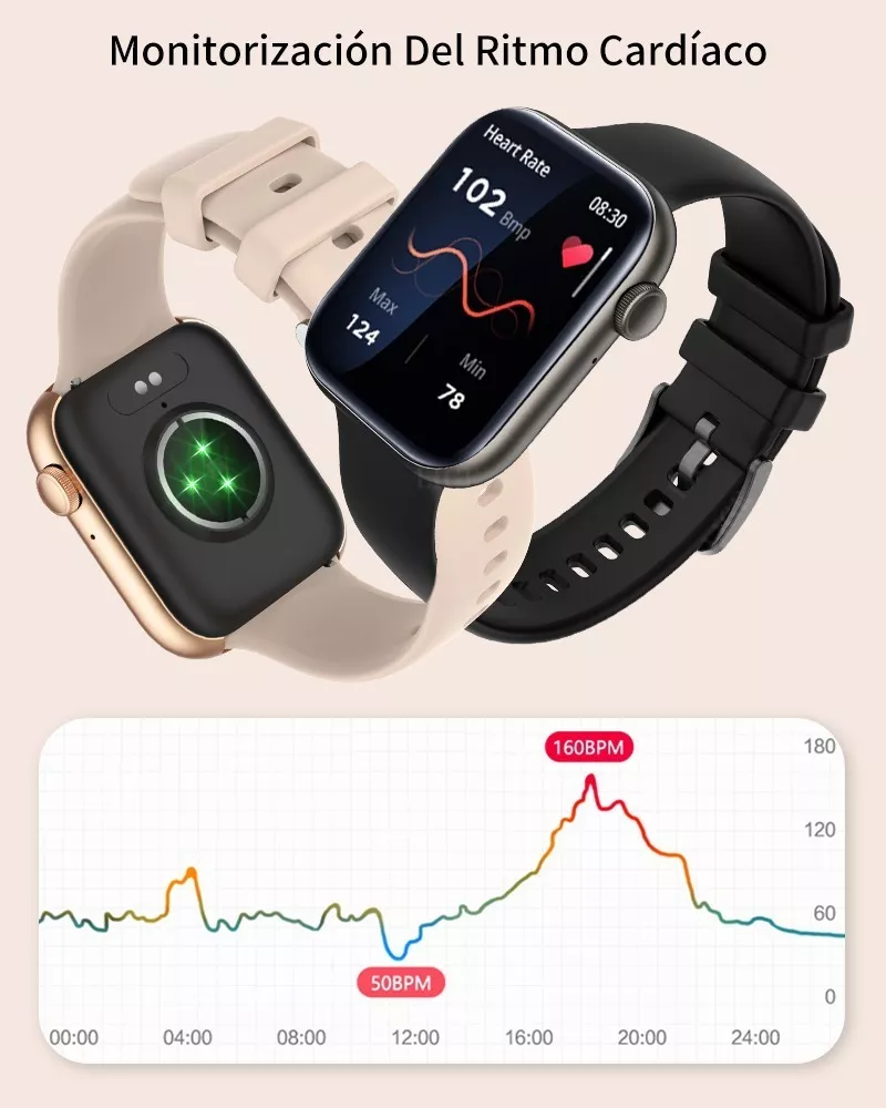 Foto 4 | Reloj Inteligente Smart Watch Medida 3.5 X 4.2cm para Mujer/hombre