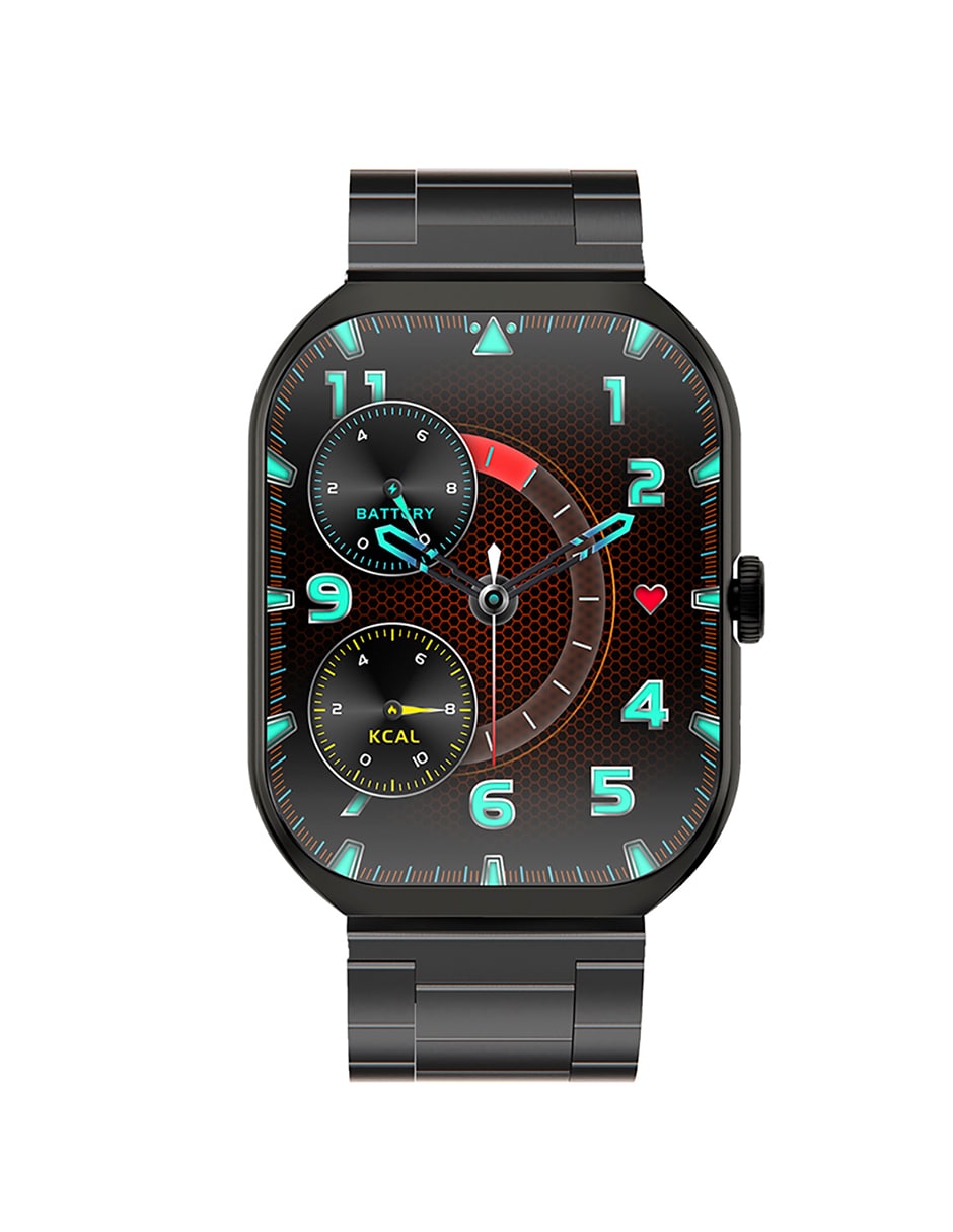 Smartwatch Stf Kronos Iron Negro Con Pantalla Amoled Y Correa Met Lica Coppel Com