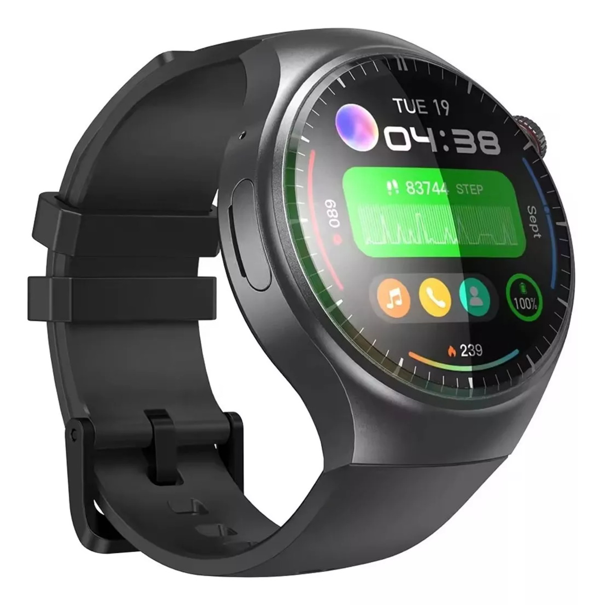 Foto 3 pulgar | Smartwatch Android 8.1 Dm80 Fralugio Quad Core Gps HD Negro