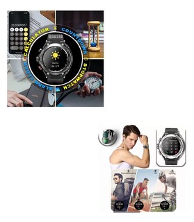 Foto 3 | Reloj Inteligente con Audífonos Bluetooth Rastreador Fitness