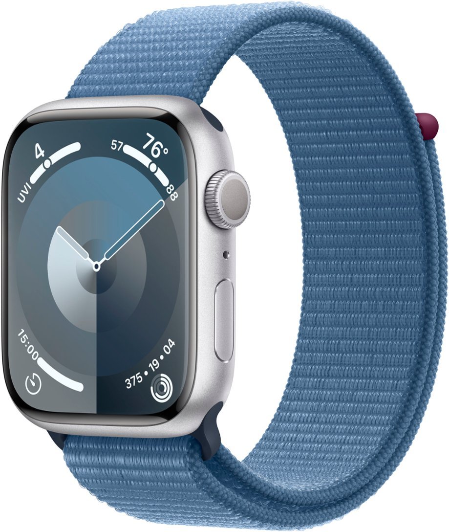 Foto 3 pulgar | Smartwatch Apple Watch Series 9 GPS Plata 45 mm Correa Loop Deportiva Azul Invierno