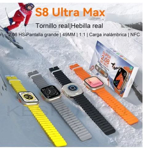 Foto 3 pulgar | Smartwatch S8 Ultra Max Wünd Anaranjado