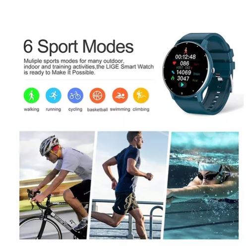 Foto 4 pulgar | Reloj Smartwatch Wünd Azul con Bluetooth