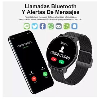 Foto 2 | Reloj Inteligente Wünd Negro Resistente al Agua Bluetooth