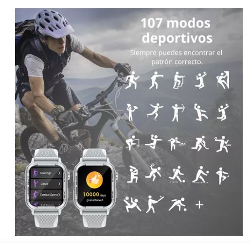 Foto 3 pulgar | Reloj Inteligente Wünd Gris Pantalla 1.9'' Unisex