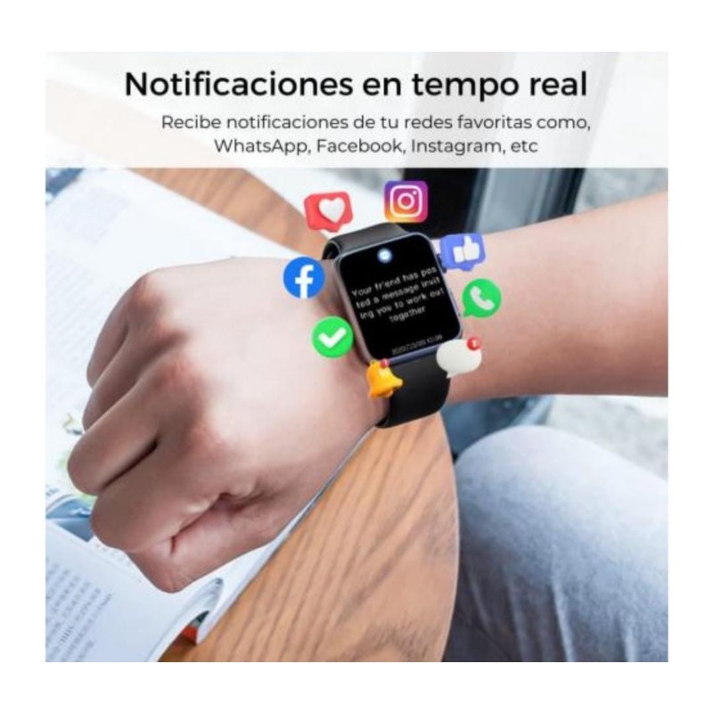 Foto 7 pulgar | Smartwatch 8 Lm32 Pro Big Black Con Pantalla De 1,99 Pulgadas - Venta Internacional.