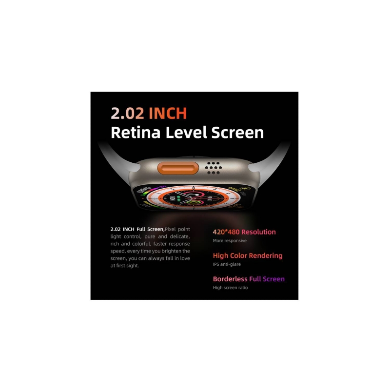 Foto 7 pulgar | Reloj Inteligente Hw8 Max 49 Mm Compatible Con Ios Y  - Venta Internacional.