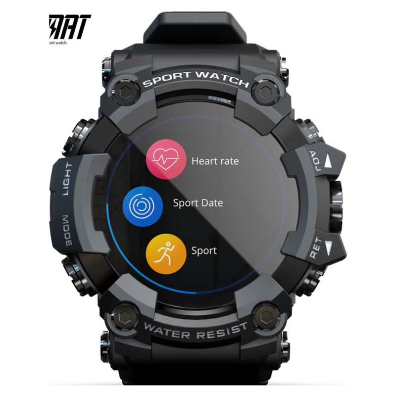 Foto 2 pulgar | Reloj Inteligente Smartwatch Sports Attack, Negro, Con Podómetro Ip68 - Venta Internacional.