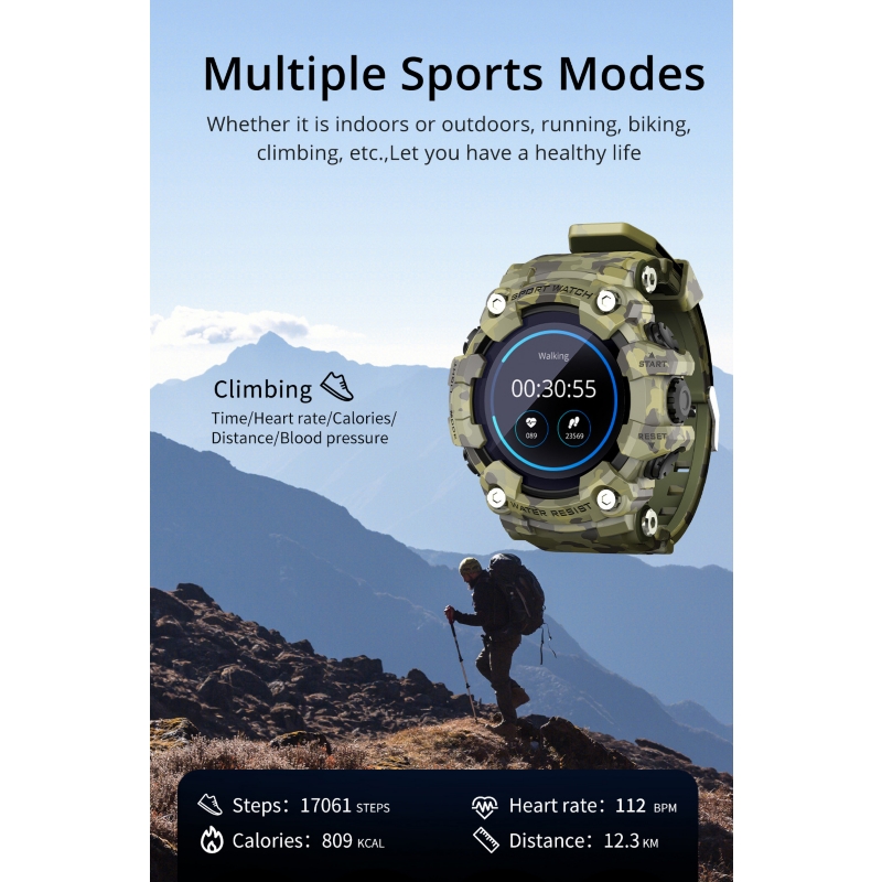 Foto 4 pulgar | Reloj Inteligente Smartwatch Sports Attack, Negro, Con Podómetro Ip68 - Venta Internacional.