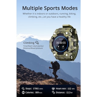 Foto 3 | Reloj Inteligente Smartwatch Sports Attack, Negro, Con Podómetro Ip68 - Venta Internacional.