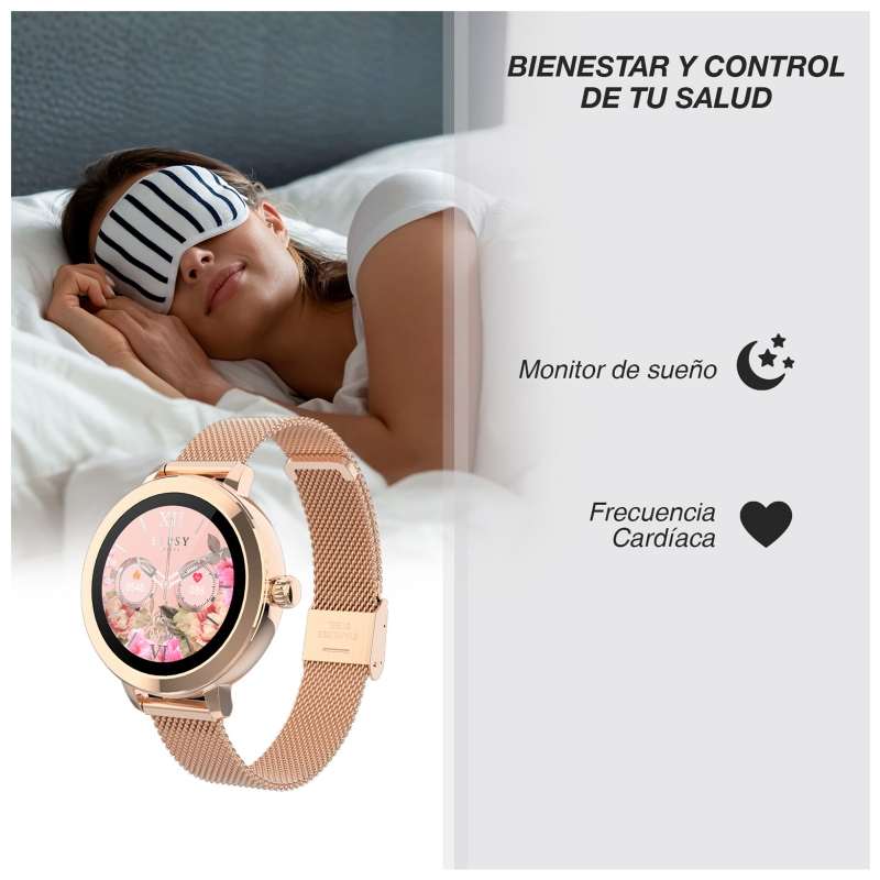 Foto 7 pulgar | Smartwatch Sb1155h Rosé Tft Con Pantalla Táctil Completa, Color Rosa - Venta Internacional.
