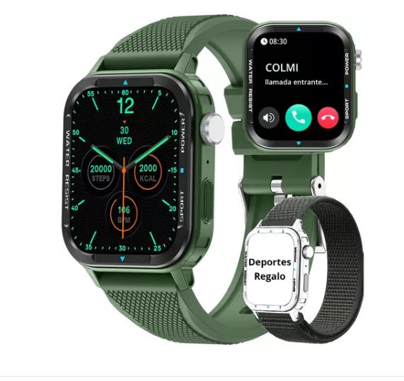 Foto 2 pulgar | Reloj Inteligente Wünd Verde Pantalla 1.9'' Unisex