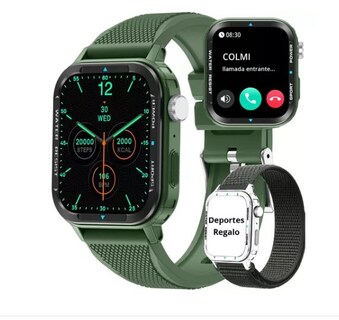 Foto 1 | Reloj Inteligente Wünd Verde Pantalla 1.9'' Unisex