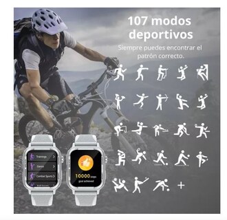 Foto 2 | Reloj Inteligente Wünd Negro Pantalla 1.9'' Unisex