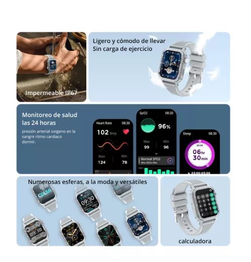 Foto 4 pulgar | Reloj Inteligente Wünd Negro Pantalla 1.9'' Unisex