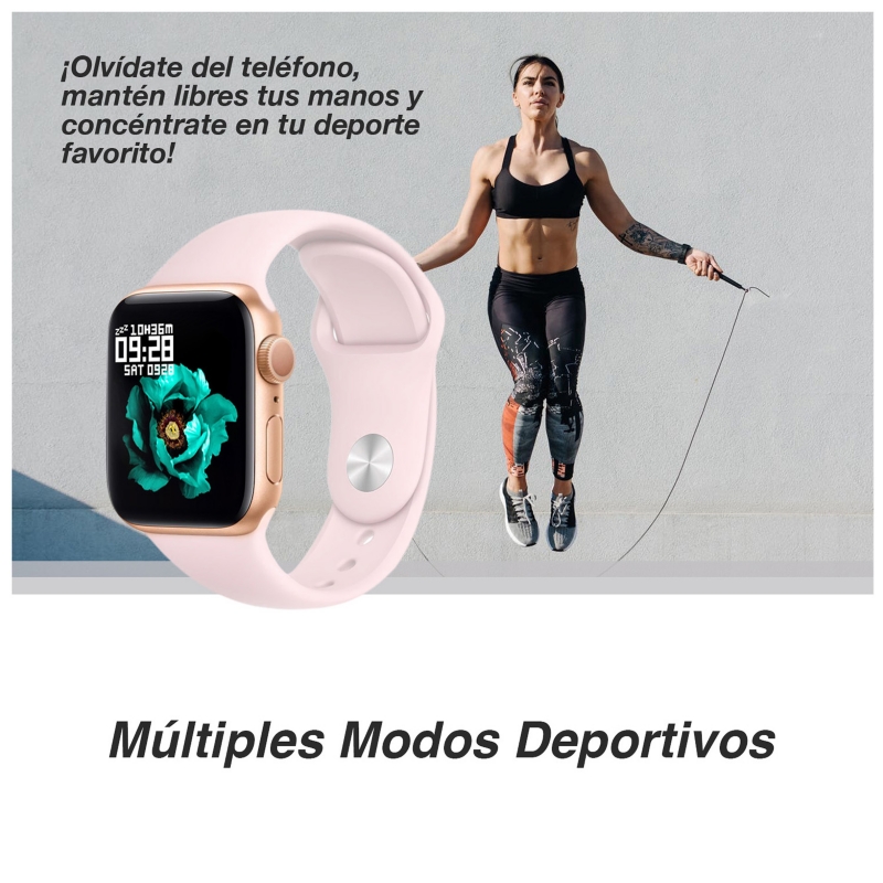 Foto 5 pulgar | Smartwatch I7 Pro Pink Con Pantalla De 1,73 Pulgadas Con Contador De Pasos Y Frecuencia Cardíaca - Venta Internacional.