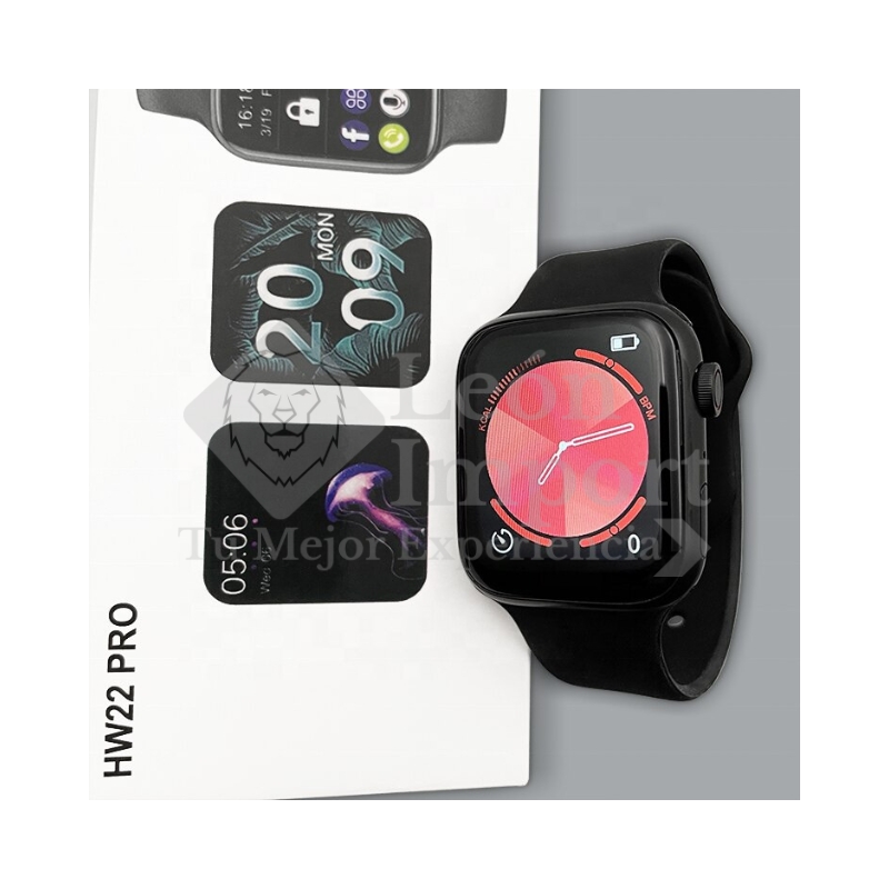 Foto 4 pulgar | Smartwatch Leon Import Hw22 Pro Series 6 para Mujer y Hombre - Venta Internacional