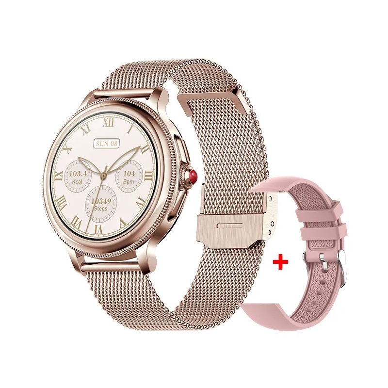 Foto 3 pulgar | Reloj Smartwatch Rosa con Bluetooth-Venta Internacional