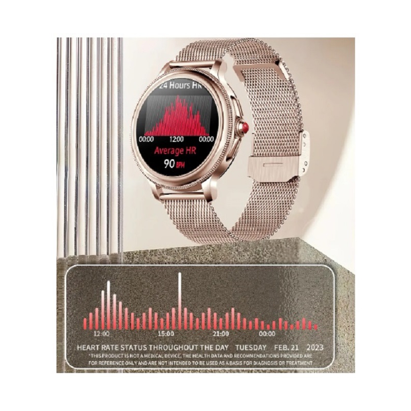 Foto 7 pulgar | Reloj Smartwatch Rosa con Bluetooth-Venta Internacional