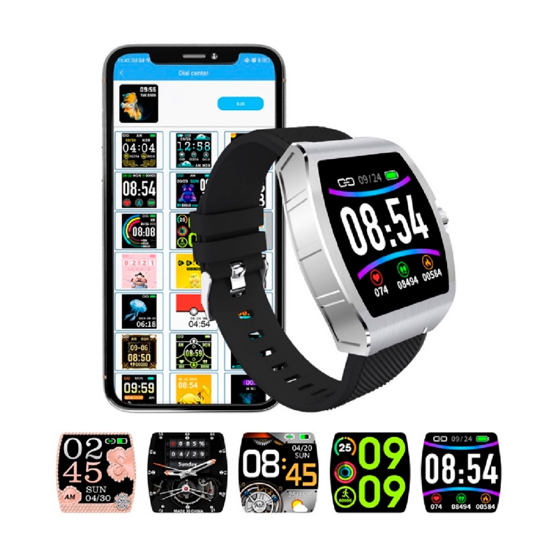 Foto 7 pulgar | Reloj Inteligente Smartwatch C1 Bluetooth Rastreador De Actividad Física Negro - Venta Internacional