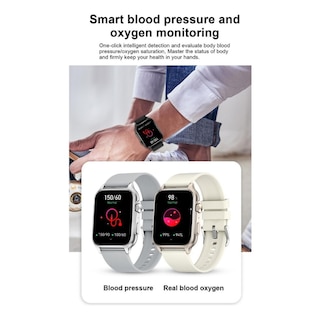 Foto 5 | Funciones Corporales Deportivas Del Smartwatch N80 Llamadas Silver Ip67 - Venta Internacional
