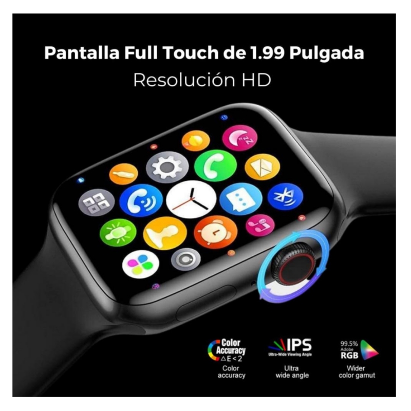 Foto 4 pulgar | Reloj Smartwatch Negro con Bluetooth-Venta Internacional