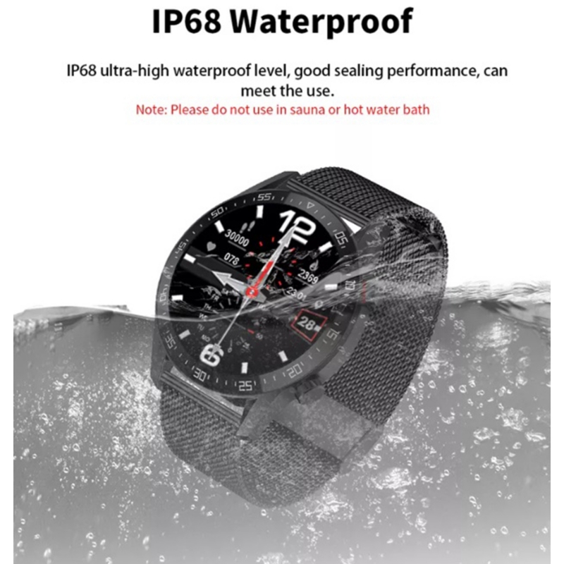 Foto 6 pulgar | Reloj Smartwatch Negro con Bluetooth-Venta Internacional