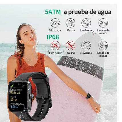 Foto 3 pulgar | Smartwatch Wünd 207 1.69'' Rosa