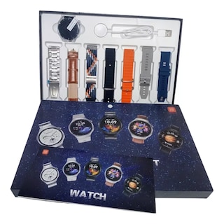 Foto 2 | Reloj inteligente SmartWatch 4 Pro Suit con 7 correas intercambiables