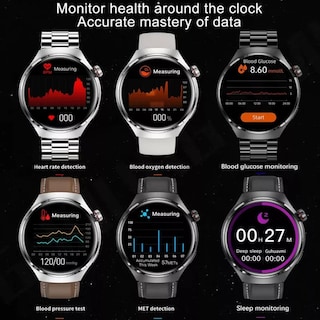 Foto 6 | Reloj inteligente SmartWatch 4 Pro Suit con 7 correas intercambiables