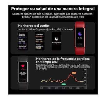 Foto 2 | Reloj Inteligente Wünd Pulsera Rojo