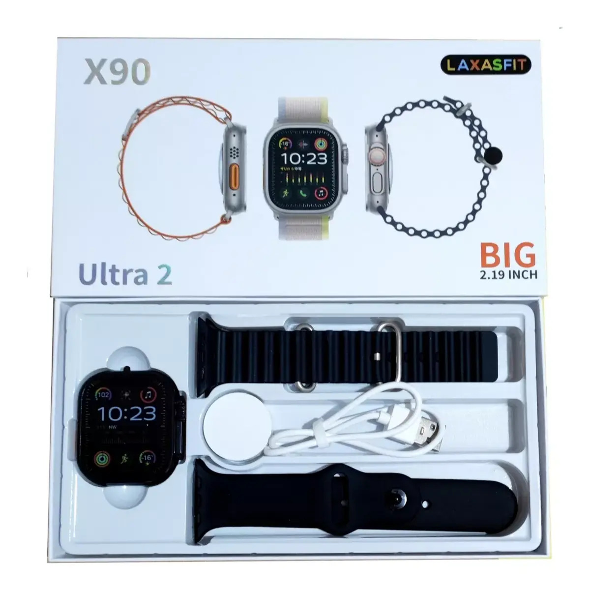 Foto 3 pulgar | Smartwatch X90 Ultra 2  By Ns Tech Negro