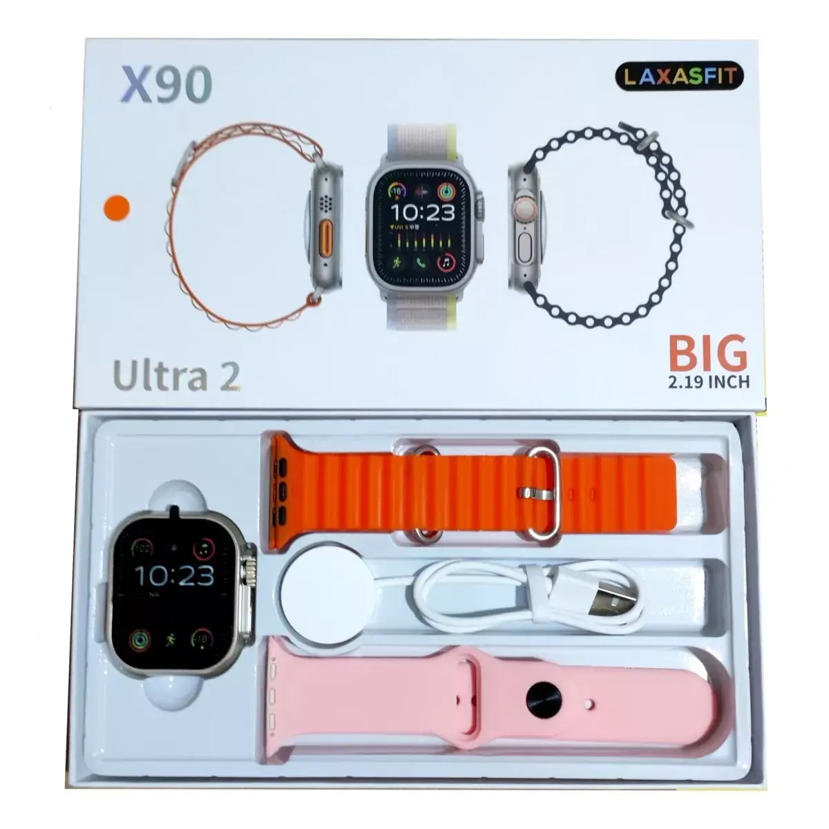 Foto 3 pulgar | Smartwatch X90 Ultra 2 By Ns Tech Naranja