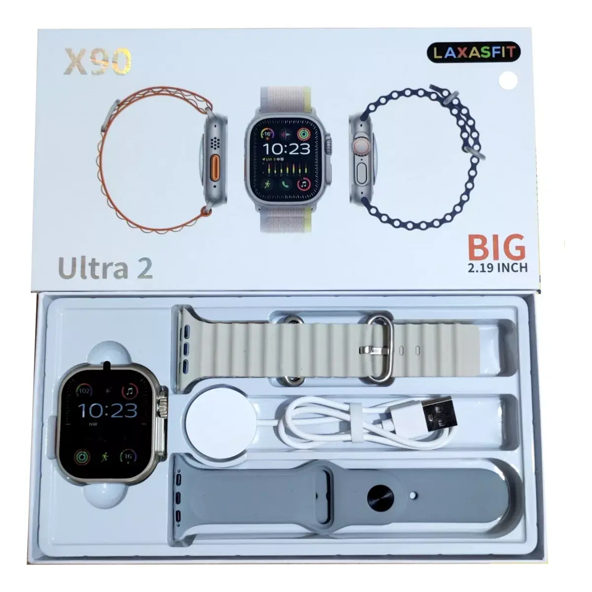 Foto 3 pulgar | Smartwatch X90 Ultra 2 By Ns Tech Gris