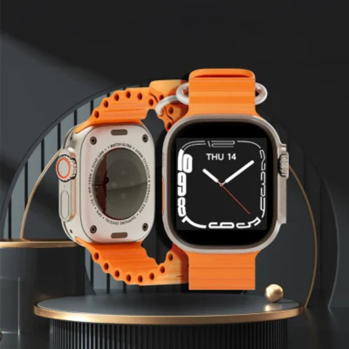 Foto 9 pulgar | Smartwatch T500 Ultra By Ns Tech Naranja