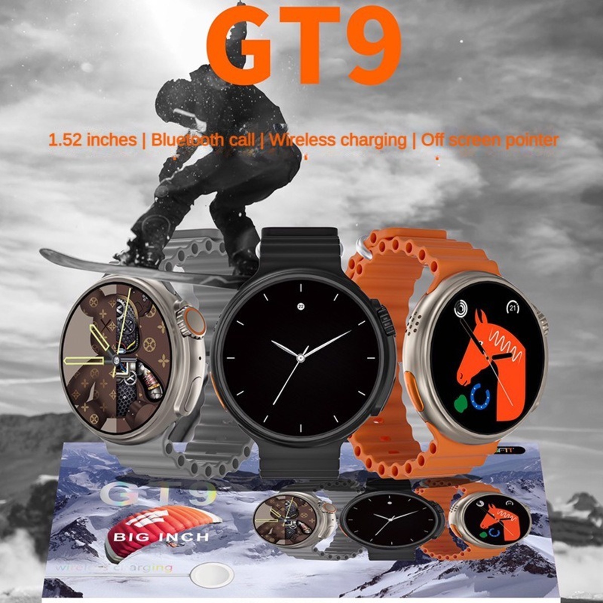 Foto 3 pulgar | Smartwatch Gt9 By Ns Tech Gris